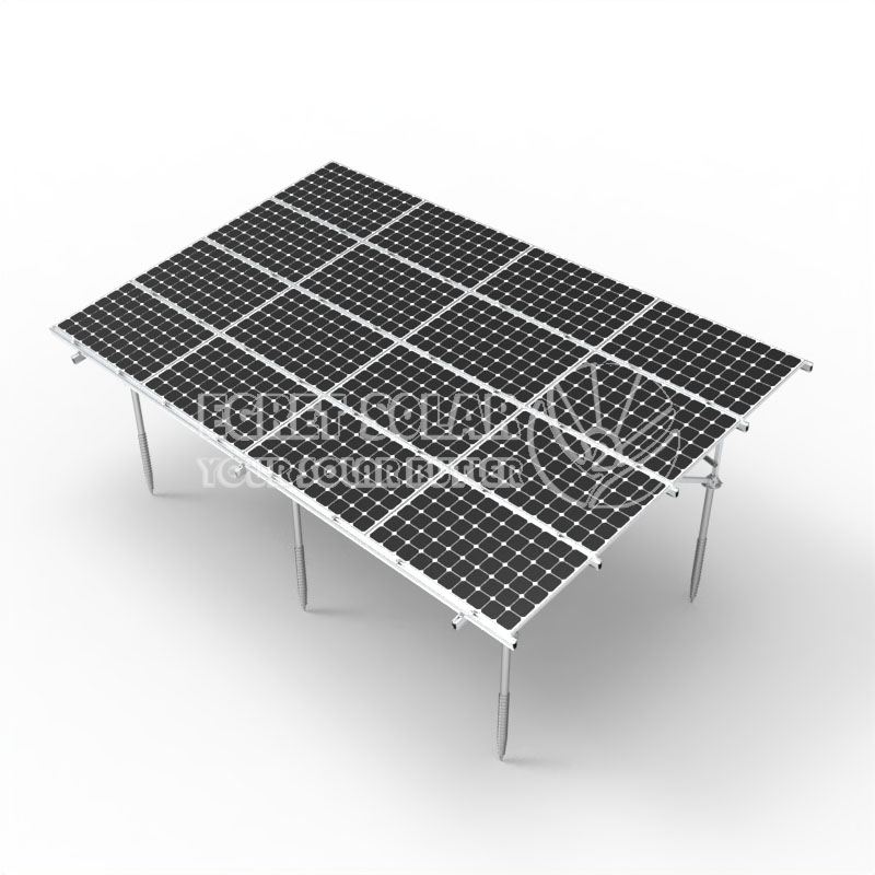 W Type Solar Aluminum Ground Mounting Bracket