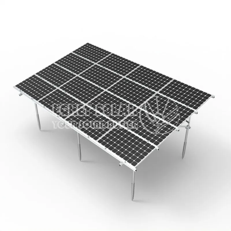 W Typ Solar Aluminium Markmonteringsfäste