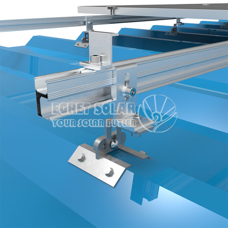 X Clamp for Trapezoidal Tin Roof Mounting