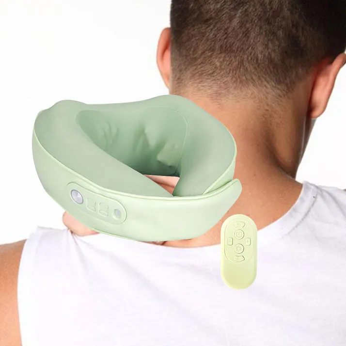 ¿Cómo usar la almohada de masaje de cuello en forma de U?