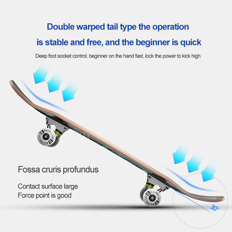Skateboard elettrici intelligenti pieghevoli a 4 ruote con manubrio
