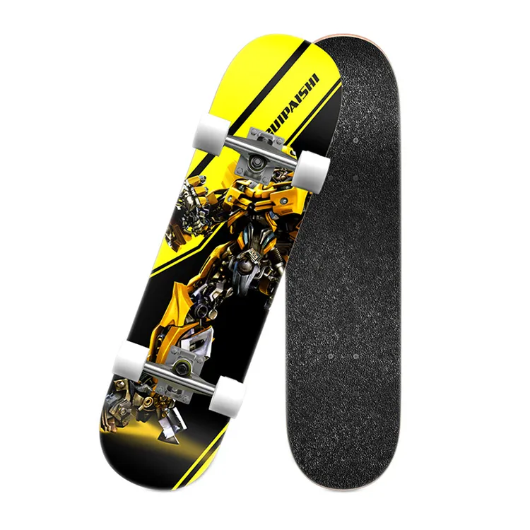 Skateboard elettrici intelligenti pieghevoli a 4 ruote con manubrio