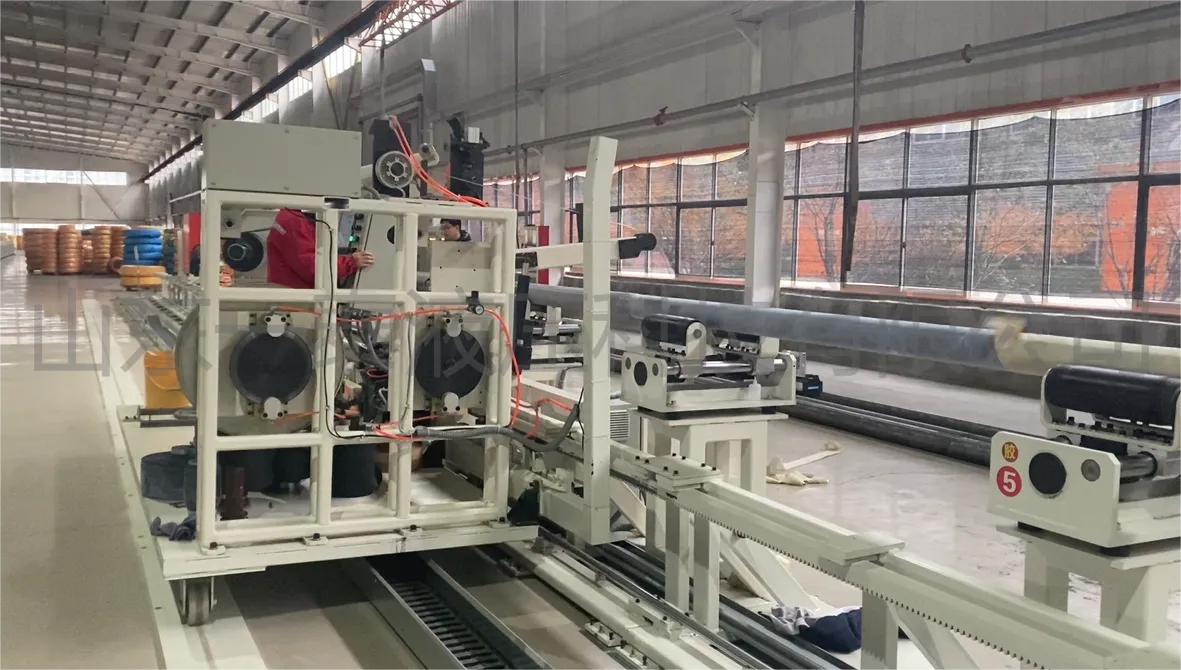 YITAI-- The fully automatic intelligent low-pressure suction and discharge hose production line successfully tested
