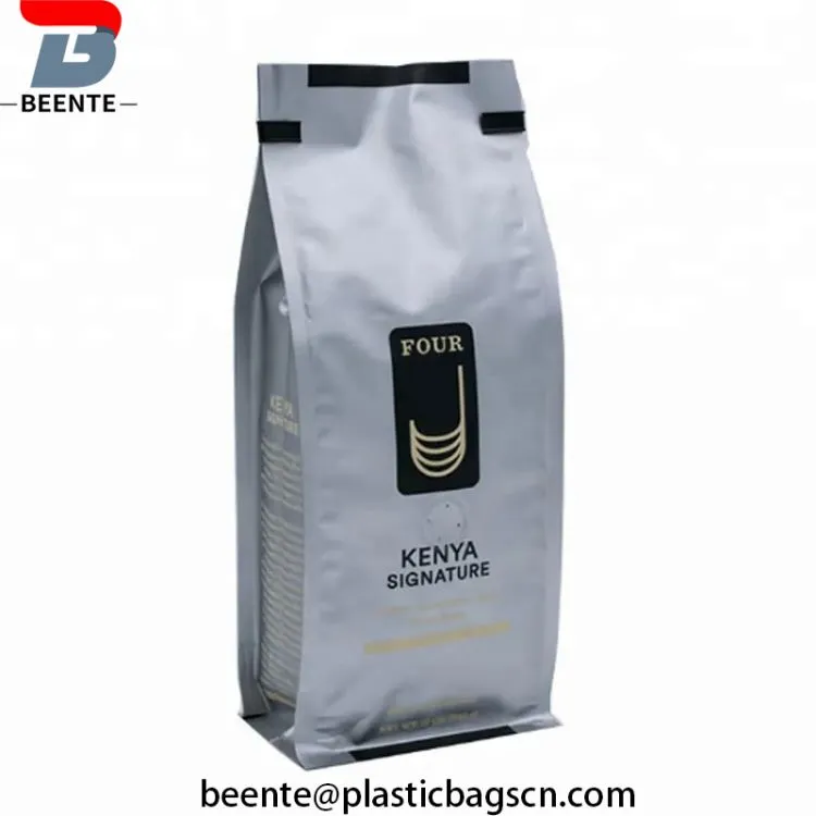 Block Bottom Side Gusseted Bag Coffee Bean Packaging Bag