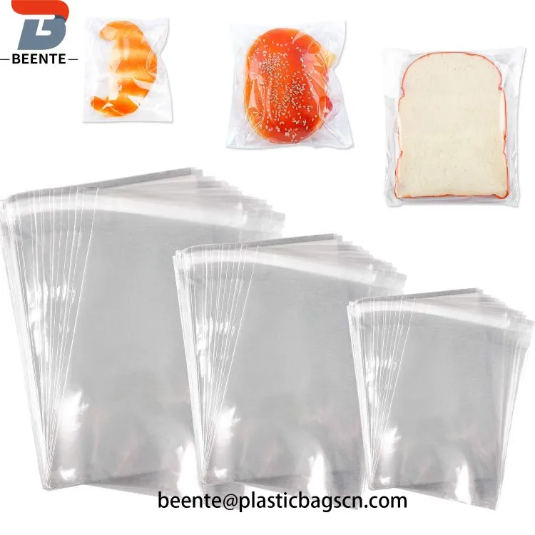 Διαφανείς επανασφραγιζόμενες τσάντες για μπισκότο καραμέλας σνακ τροφίμων