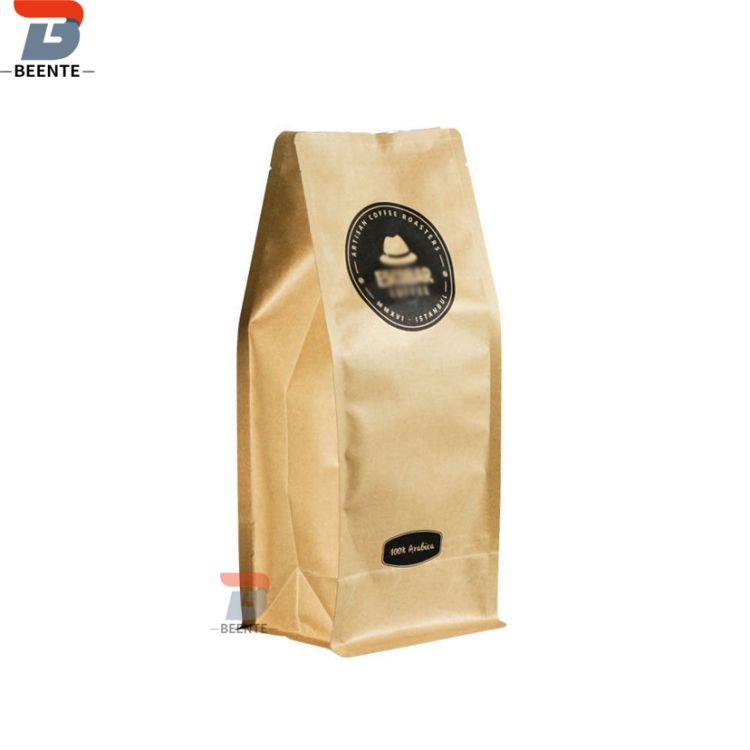 Συσκευασία κόκκων καφέ και φακελάκια καφέ Kraft με βαλβίδα - 0 