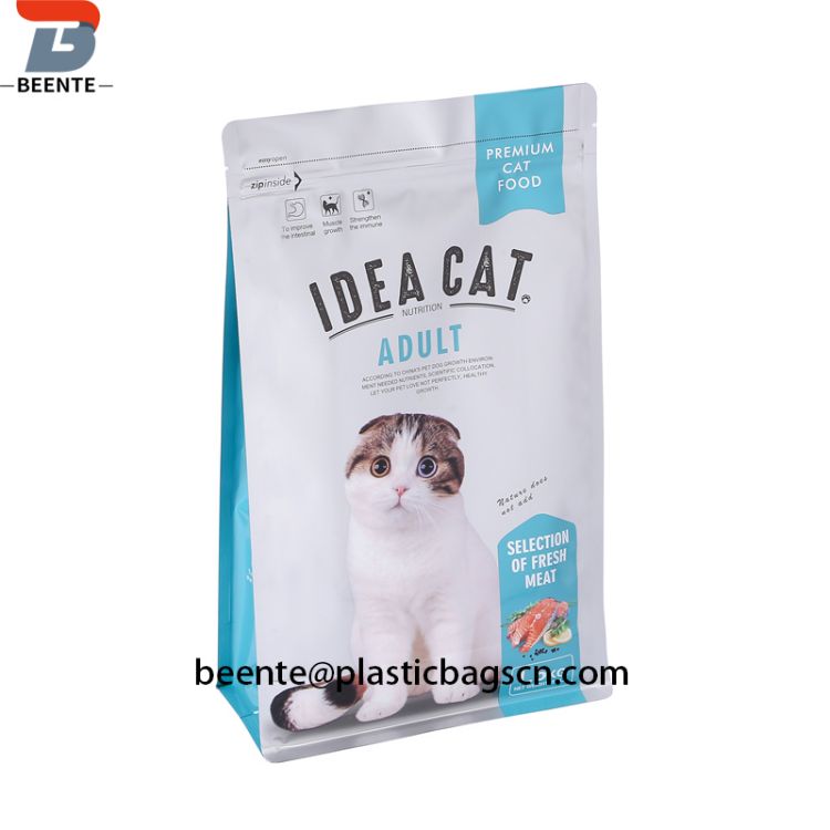Custom Packaging Dog Food Bag With Resealable Zipper