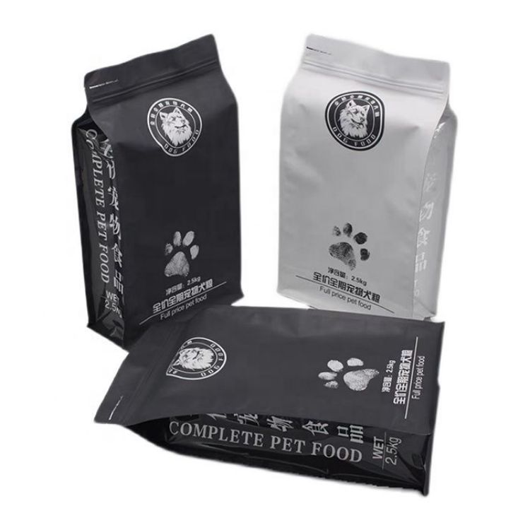 Τσάντες συσκευασίας τροφών για κατοικίδια με παγωμένο stand Up Ziplock Cat Dog - 2