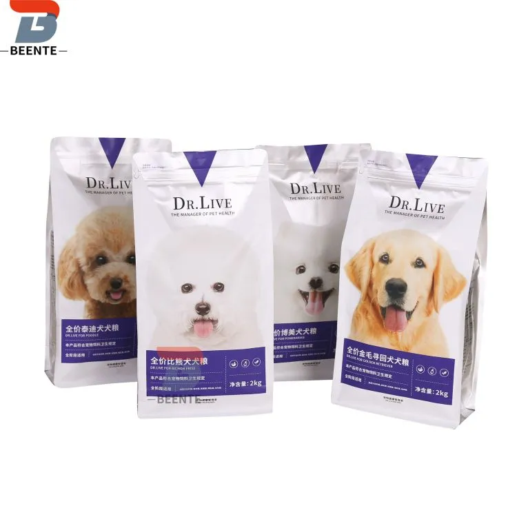 Lemmikkieläintuotteiden pakkaukset ja koirakeksipakkaukset