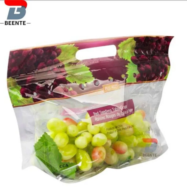 Mahatsentzako plastikozko poltsak/Mahatsak plastikozko ontzietarako poltsak/fruiten plastikozko poltsak supermerkaturako