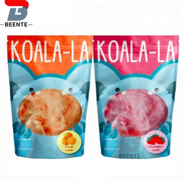 Χάρτινη τσάντα Kraft Συσκευασία σνακ ποιότητας τροφίμων με δυνατότητα επανασφράγισης με θήκη στήριξης με φερμουάρ - 1
