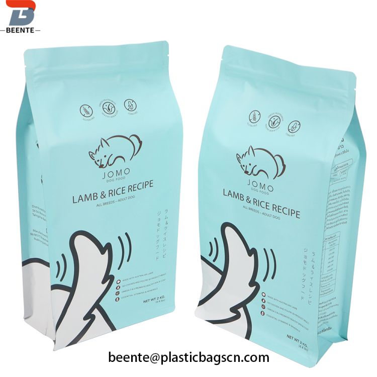 Reusable Storage Pet Food Plastic Packaging Bag