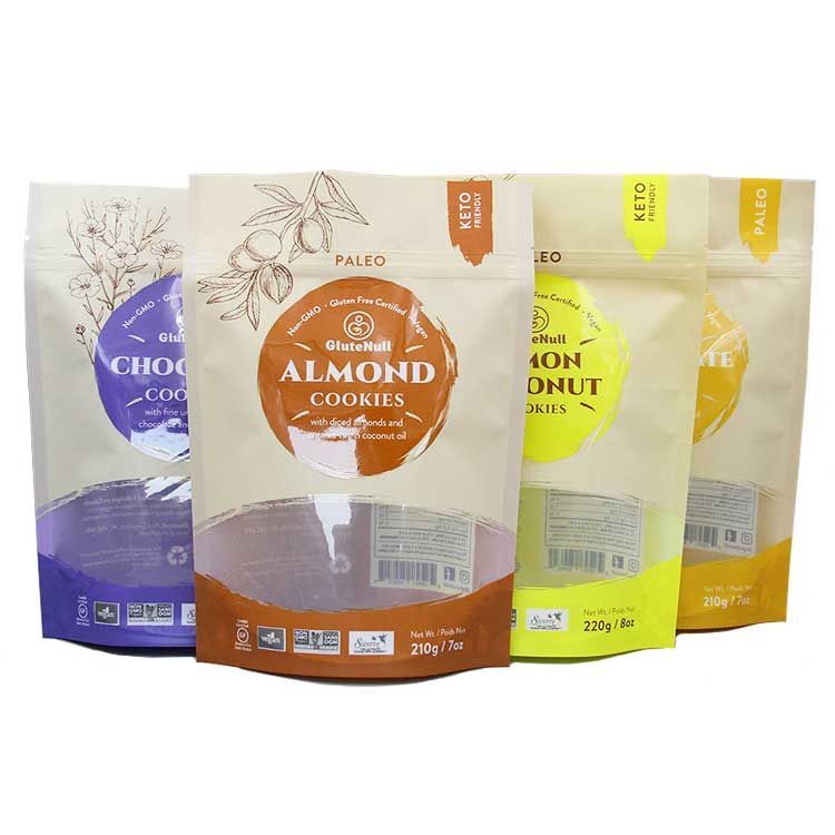 Σνακ Αλουμινόχαρτο Τσάντα συσκευασίας τροφίμων με φερμουάρ - 3 