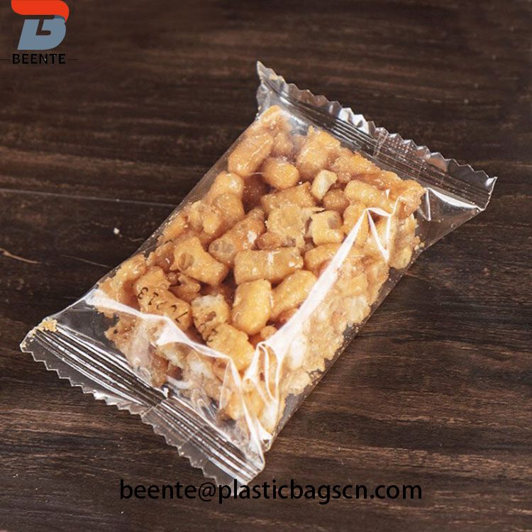 Snack Plastic Packaging Bags With Tear Notch