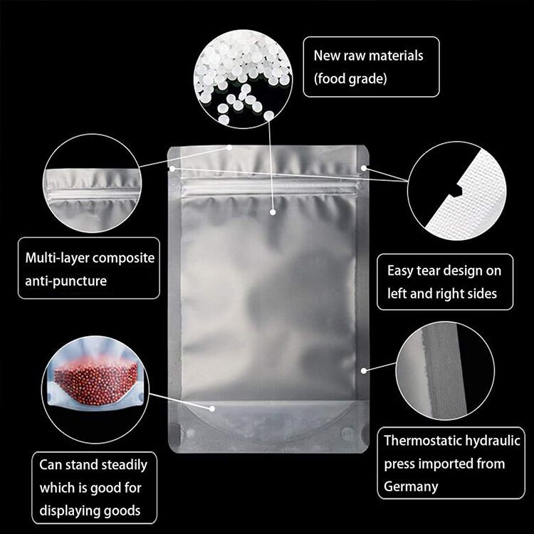Διαφανής σακούλα συσκευασίας για σνακ αδιάβροχο - 2