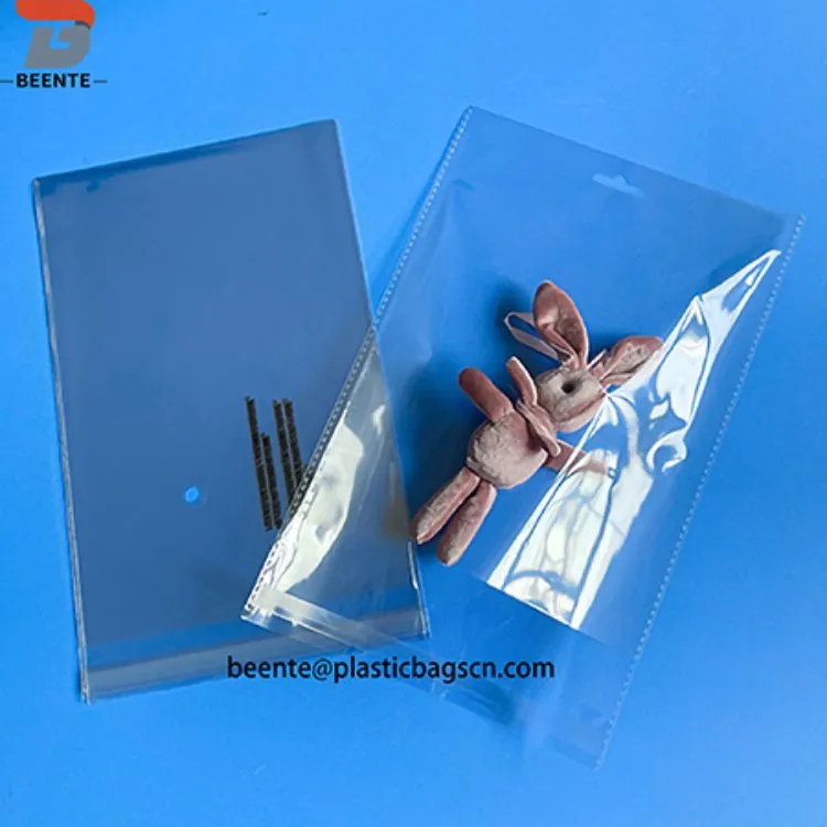 Прозрачна пластмасова OPP опаковка за играчки Чанта с цип