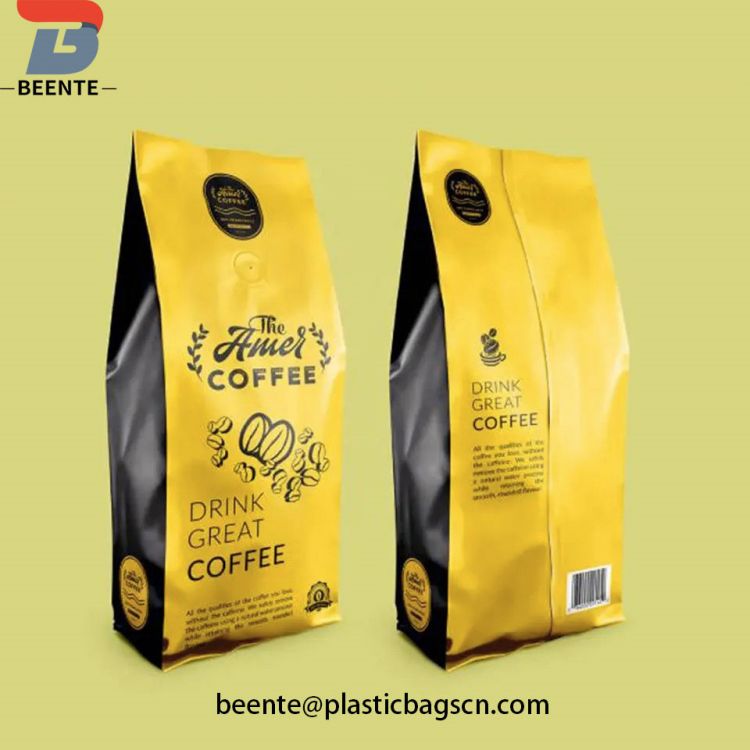 L'emballage de café en gros met en sac le sac d'emballage de grain de café de papier d'aluminium
