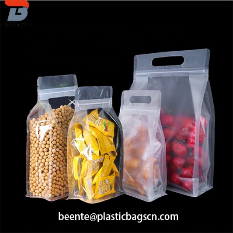 Τσάντα συσκευασίας με φερμουάρ στο πλάι Gusset Clear Snack
