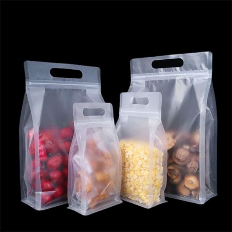 Τσάντα συσκευασίας με φερμουάρ στο πλάι Gusset Clear Snack - 3 