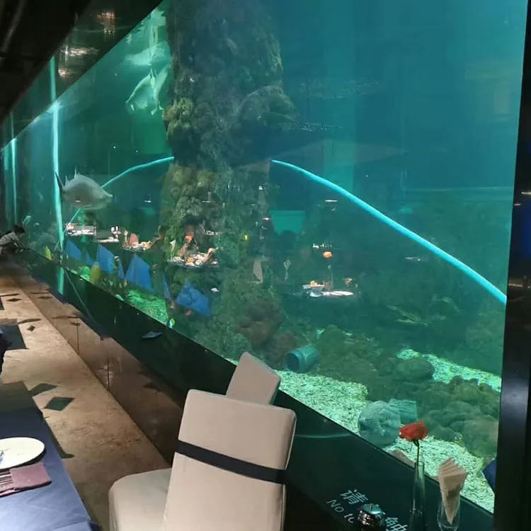 Aquatisches Restaurantdesign aus Acryl