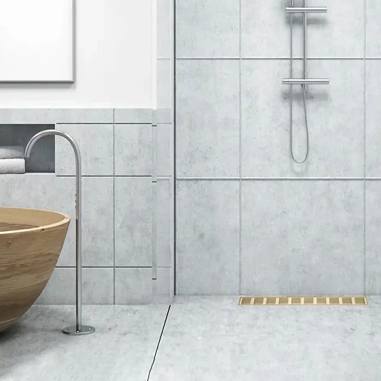 Linear Shower Floor Drain Vertical Outlet