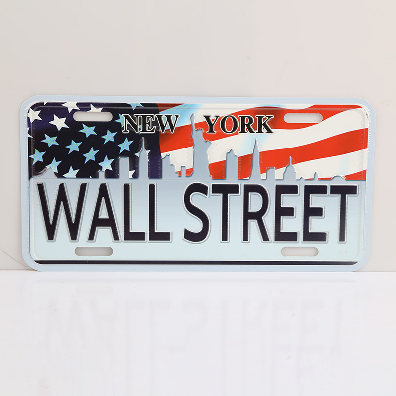 National Themes Decorative License Plate