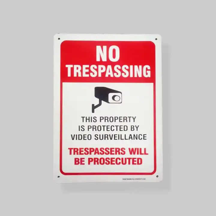 No Trespassing Warning Sign