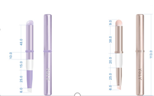 Nieuwe producten - Multifunctionele lippenborstel met twee uiteinden