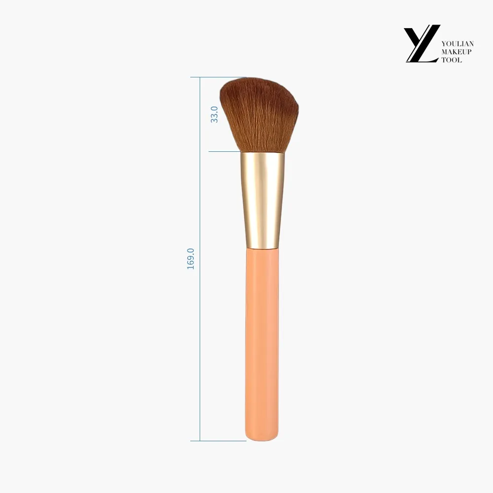 Apricot Orange Slant Head Contour Brush