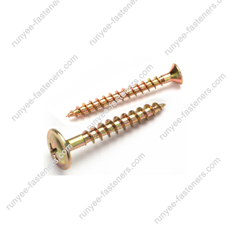 Phillips Wafer Flange Head Chipboard Screw Coarse Thread