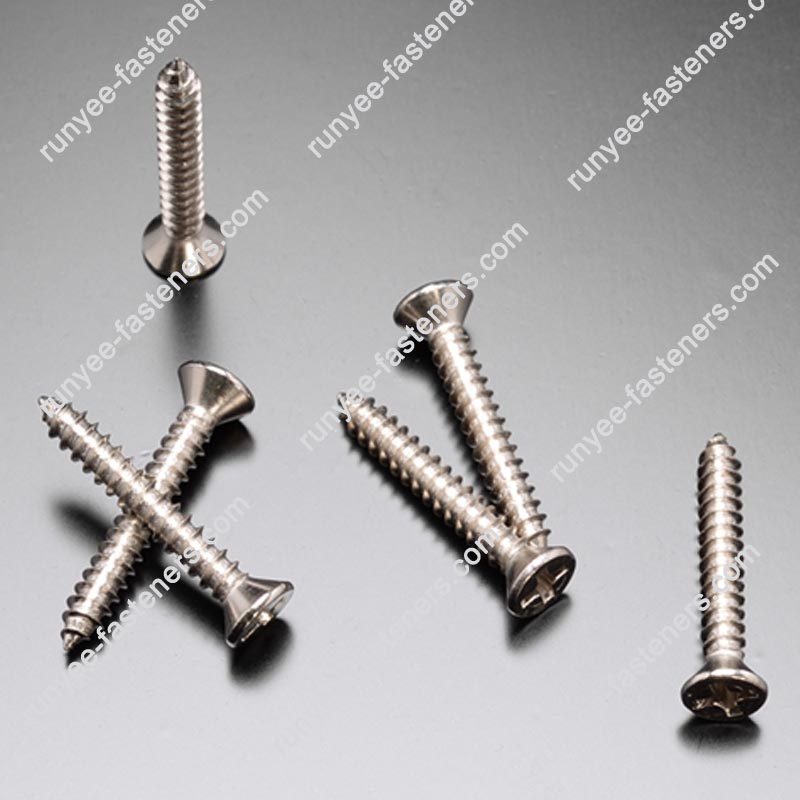 DIN7982 Phillips Countersunk Flat Head Self Tapping Screw AB Thread