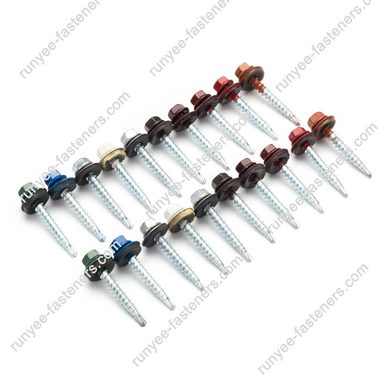 Hex Head Self Drilling Roofing Screw Reduced No.1 RAL Painting