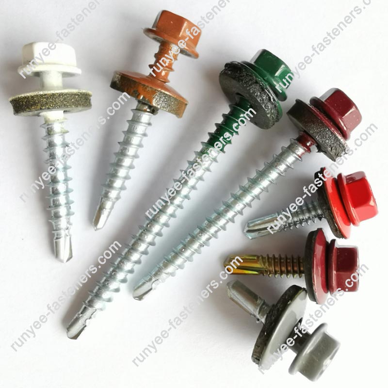 Hex Head Self Drilling Roofing Screw Reduced No.1 RAL Painting