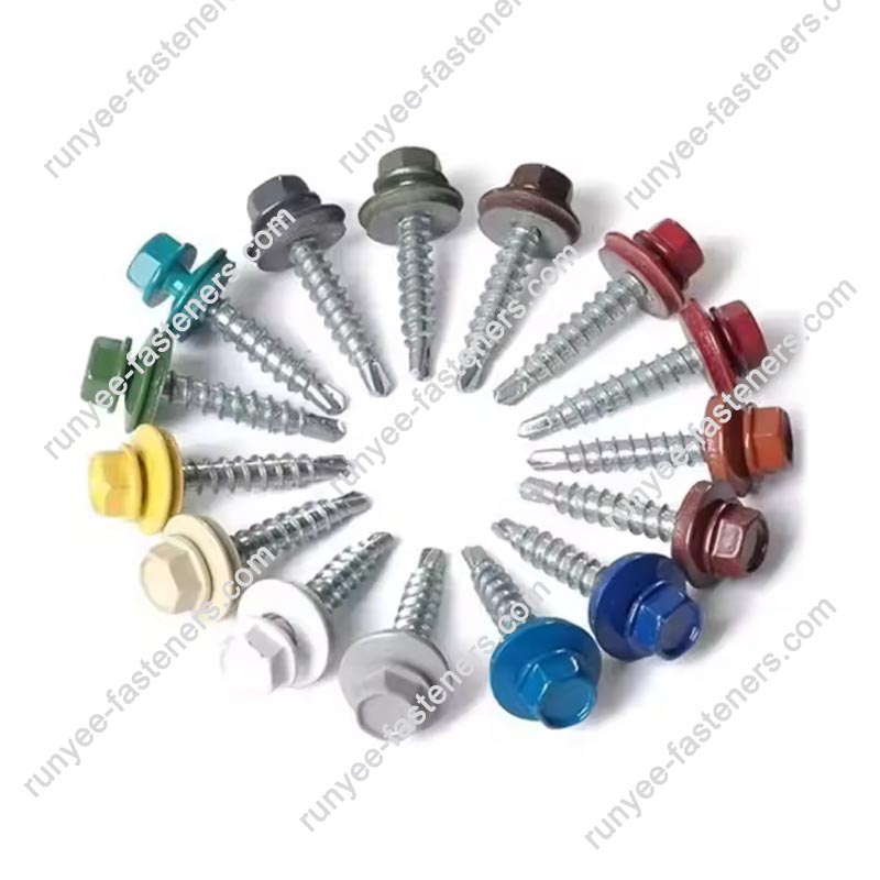 Hex Head Self Drilling Roofing Screw Reduced No.1 RAL Painting