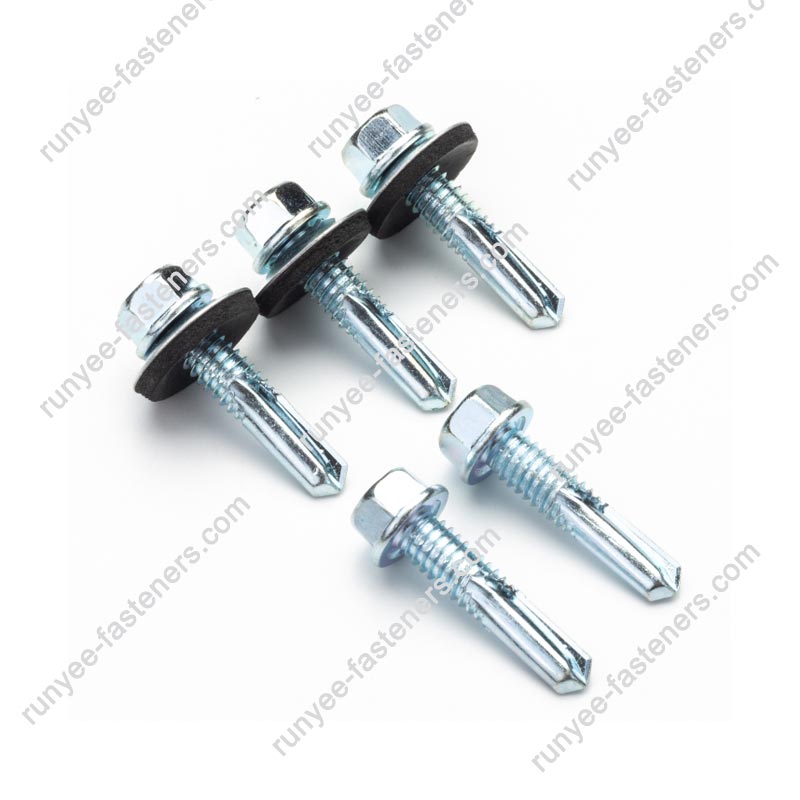 Hex Head Self Drilling Roofing Screw Reduced No.1 RAL Painting