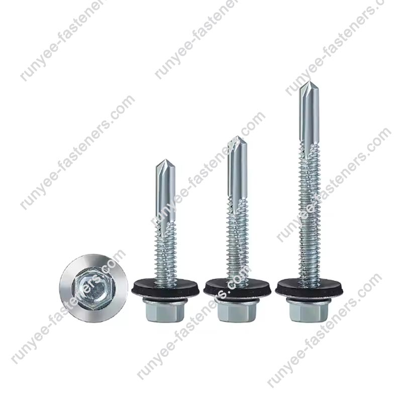 Hex Washer Head Self Drilling Roofing Screw No.5 With EPDM