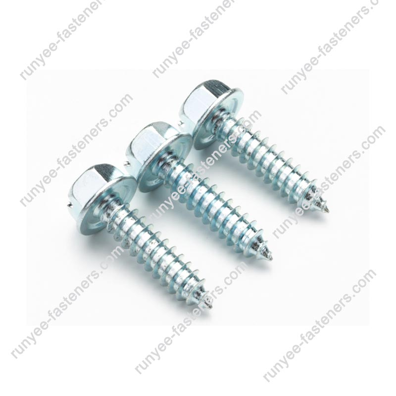 Hex Washer Head Self Tapping Screw AB Thread Sharp Point