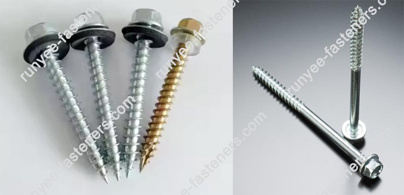 Hex Washer Head Self Tapping Screw AB Thread Sharp Point