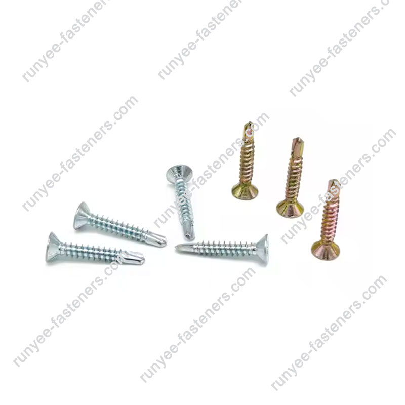 Phillips Flat Head PVC Window Self Drilling Screw Coarse Thread