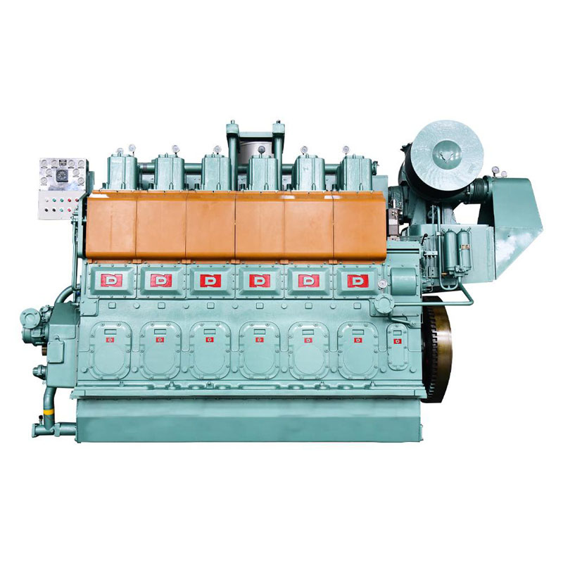 551–2206 kW teljesítményű tengeri kettős üzemanyagú motor