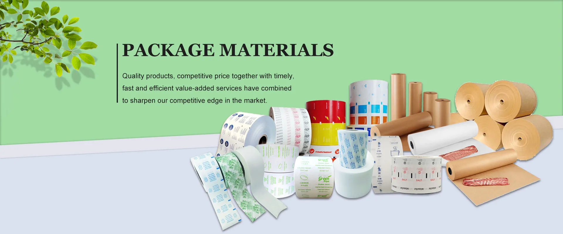 Usine de matériaux d'emballage