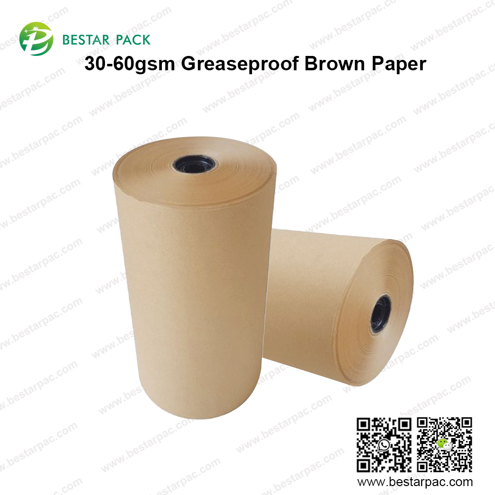 30-60gsm Greaseproof Brown Paper