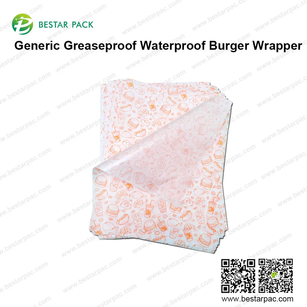 Generic Emballage de Burger Imperméable et Ingraissable