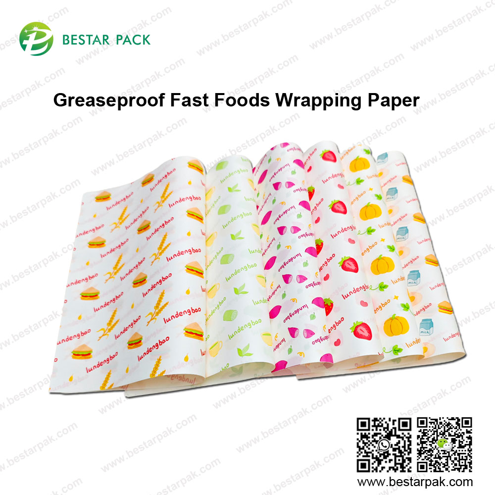 Greaseproof Fast Foods Wrapping Paper