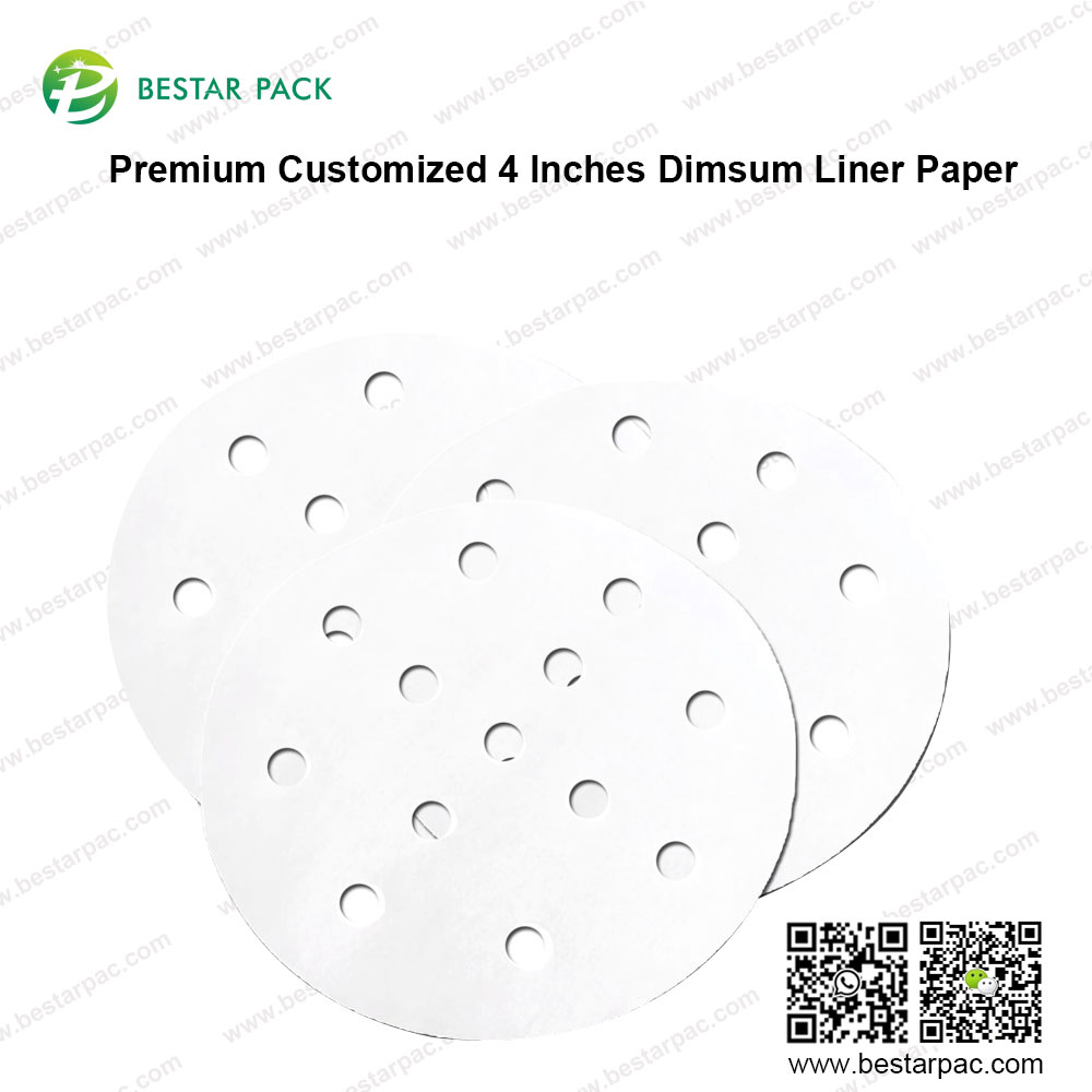 Premium Customized 4 Inches Dimsum Liner Paper