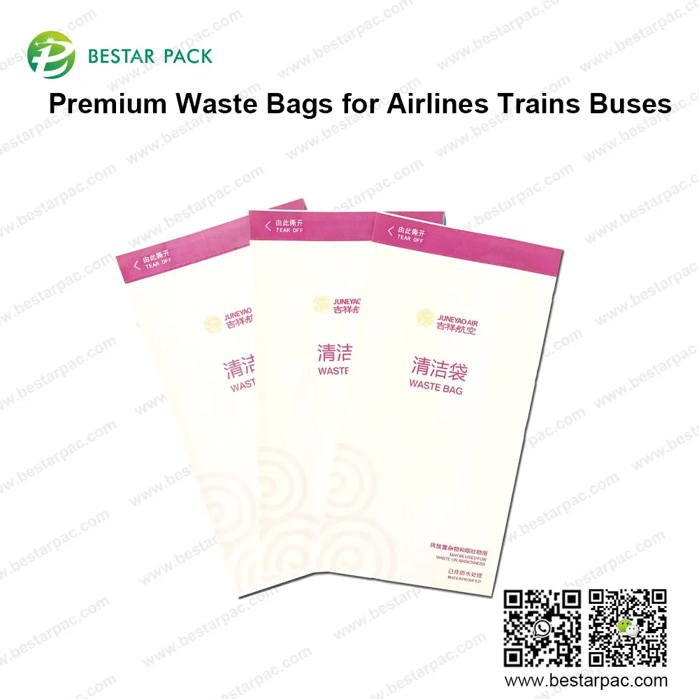 Bolsas de basura premium para líneas aéreas, trenes, autobuses