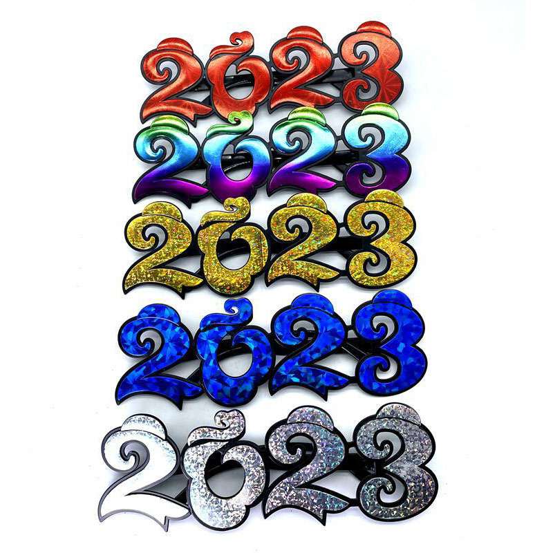 2023 New Year Decorative party Glasses