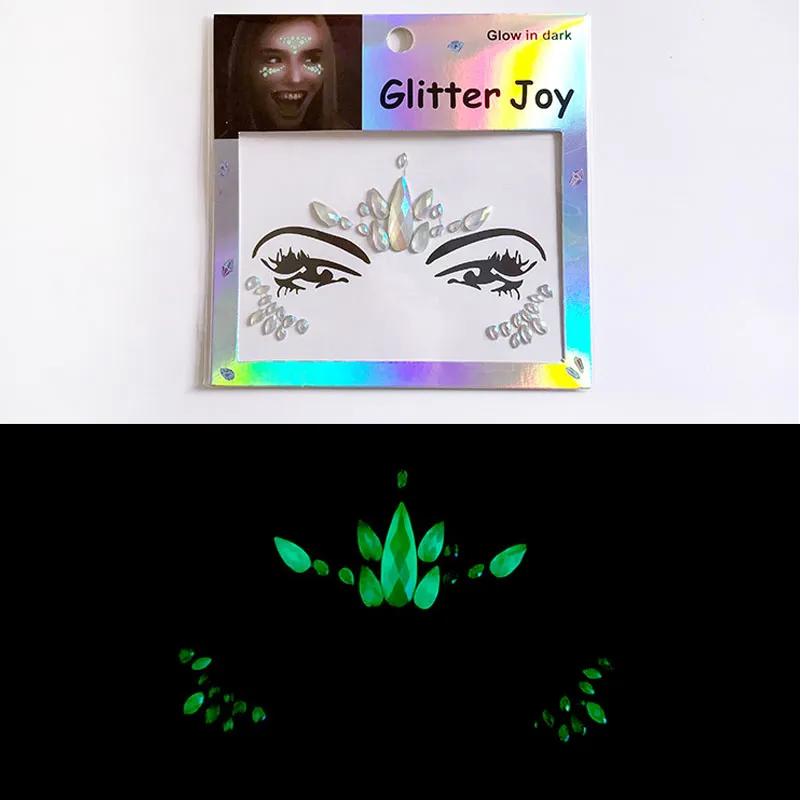 3D Gem & Rhinestone Sexy Jewels Face Body Stickers