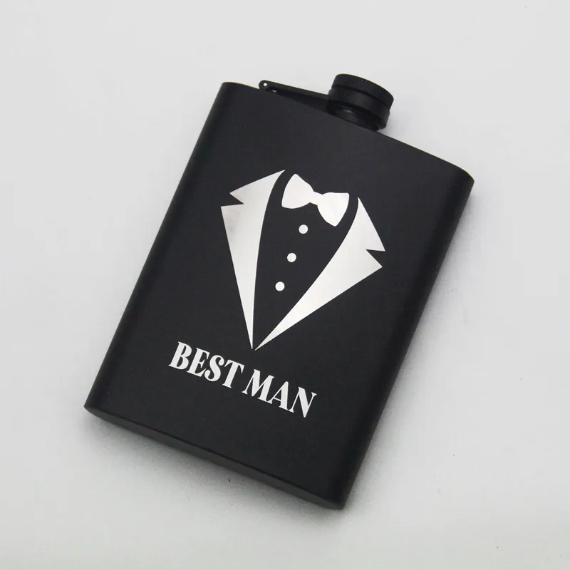 6 oz Flask Gift for Bachelor Party Wedding