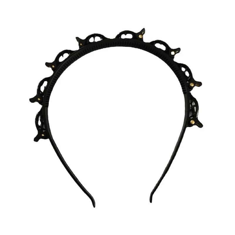 Acrylic Plastic Twister Headband With Clip